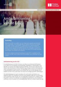 Ambulantisering van de GGZ