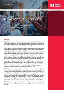 De kracht van ervaring