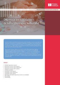 Depressie en suïcidaliteit: de kerncijfers voor Nederland