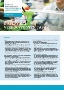 Display ban verkooppunten tabak