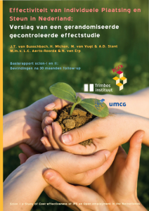 Effectiviteit van individuele plaatsing en steun in Nederland