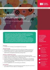 Factsheet Cannabispreventie