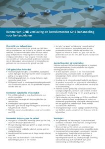 Factsheet GHB behandeling