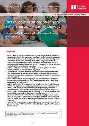 Factsheet Peilstationsonderzoek Scholieren 2015 - Basisonderwijs