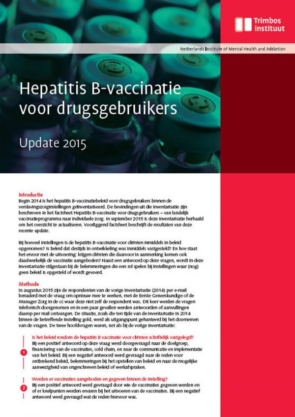 Hepatitis B-vaccinatie voor drugsgebruikers