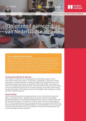 (On)gezond gamegedrag van Nederlandse jongeren