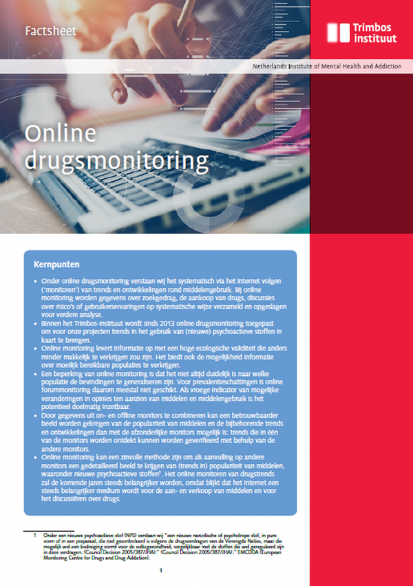 Online drugsmonitoring