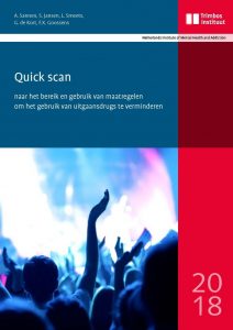 Quick scan maatregelen om het gebruik van uitgaansdrugs te verminderen