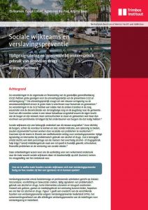 Sociale wijkteams en verslavingspreventie