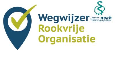 Logo wegwijzer rookvrije organisatie NVAB 