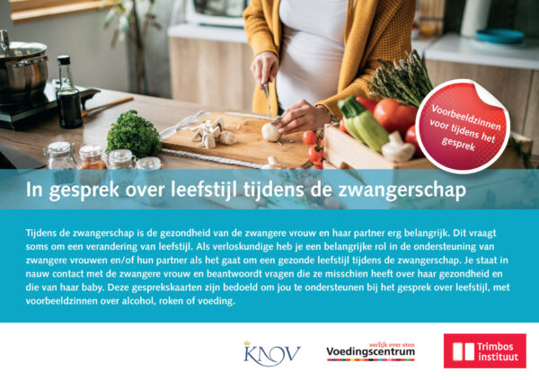 Gesprekskaart leefstijl tijdens zwangerschap