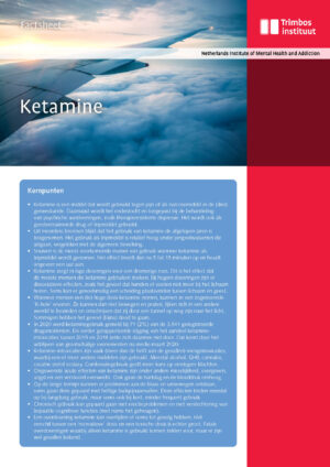 Factsheet ketamine