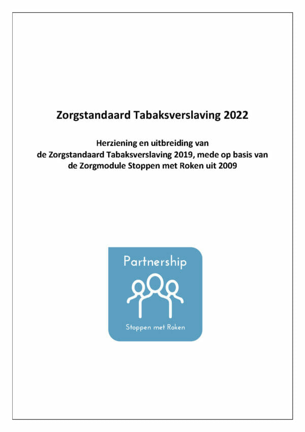 Zorgstandaard Tabaksverslaving 2022