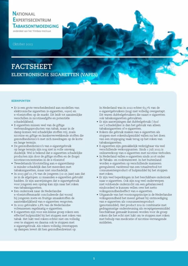 Elektronische sigaretten (vapes)