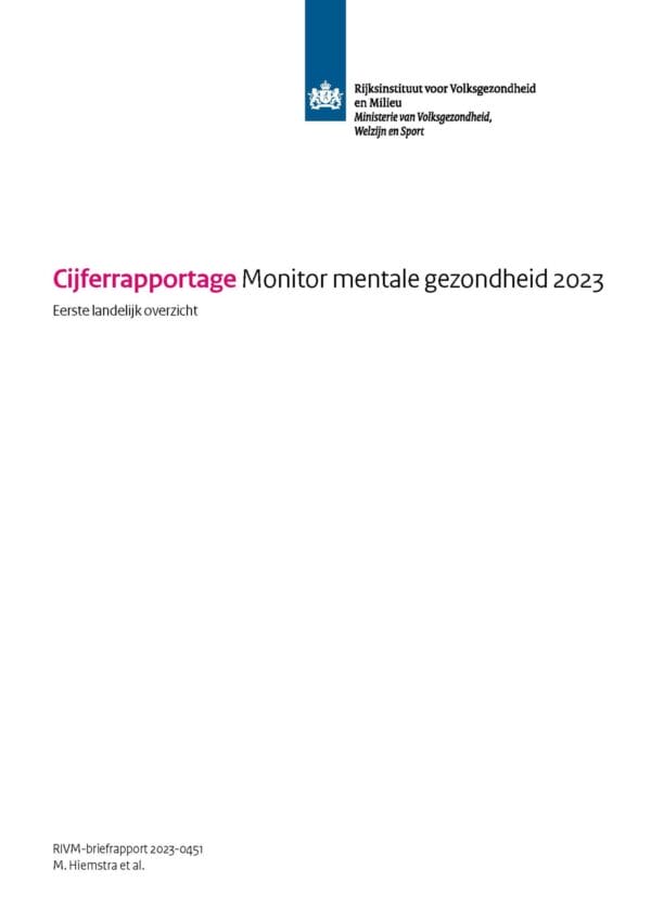 Cijferrapportage Monitor mentale gezondheid 2023