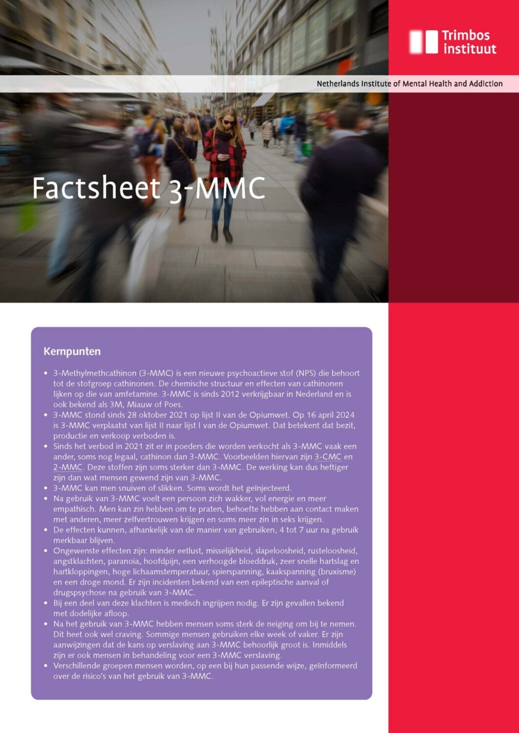 Trimbis Factsheet 3MMC - Trimbos-instituut