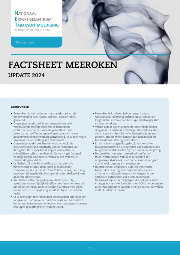 Factsheet meeroken - update 2024