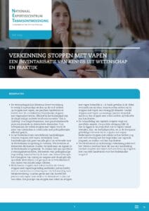 cover voor factsheet verkenning stoppen met vapen