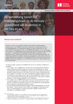De samenhang tussen het middelengebruik en de mentale gezondheid van studenten in het hbo en wo